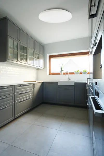 Traditional style of cozy kitchen