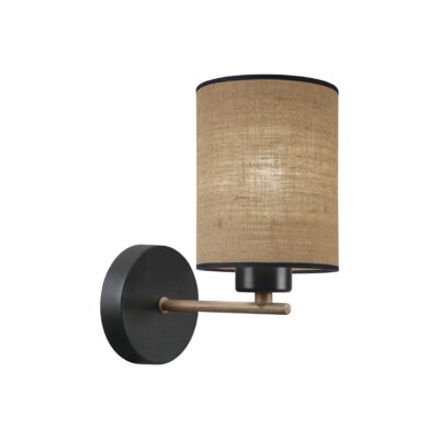 APLIQUE BERTA NEGRO- MARRON 1 X 60W E-27