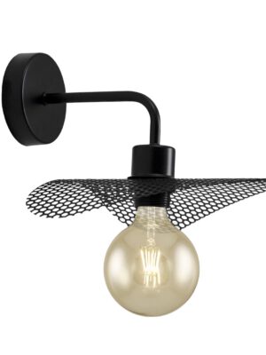 APLIQUE GÜELL NEGRO 1 X 60W E-27