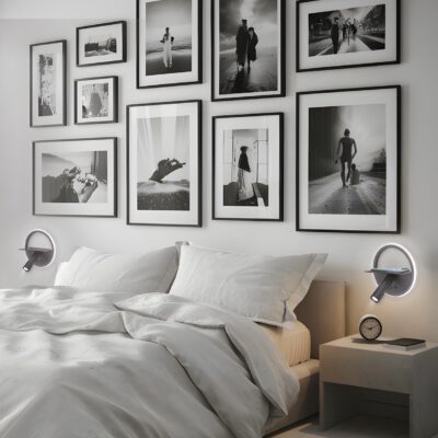 APLIQUE LED PALMER NEGRO LED 8W 470LM 3000K