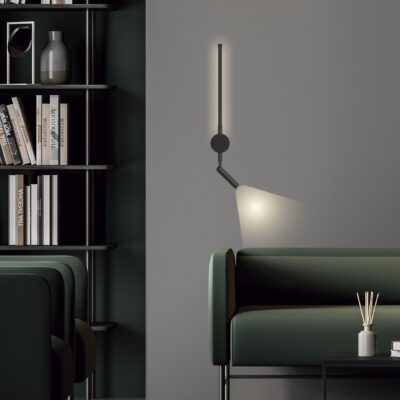 APLIQUE LED ZAC NEGRO LED 8W 3000K