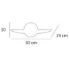 APLIQUE NEBU NIQUEL SATINADO LED 10W 1000LM 4000K