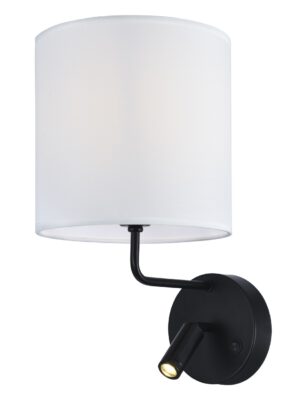 APLIQUE OREGON PANTALLA BLANCA 1 X 60W E-27