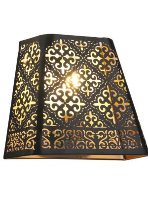 APLIQUE SAMOA NEGRO-ORO 1 X 60W E-27