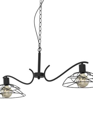 BARRA 2L FARREL NEGRO 2 X 60W E-27