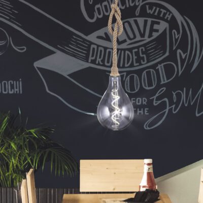 BOMBILLA LED GOTA XL 8W TRANSP LED 8W 800LM 4000K - E-27