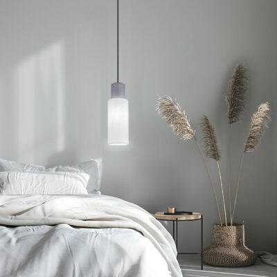 COLGANTE 1L KILIAN BLANCO/GRIS 1 X 60W E-27 - 12CM