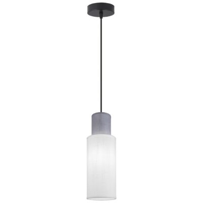 COLGANTE 1L KILIAN BLANCO/GRIS 1 X 60W E-27 - 12CM
