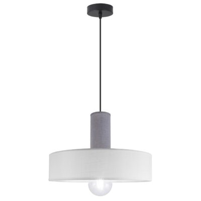 COLGANTE 1L KILIAN BLANCO/GRIS 1 X 60W E-27 - 40CM