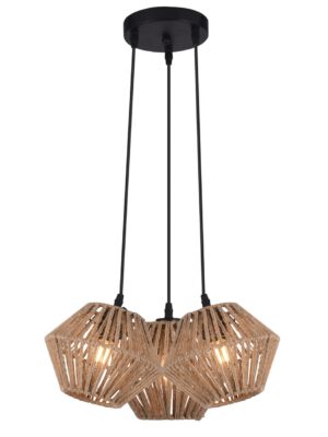 COLGANTE 3L BURT CUERDA 3 X 60W E-27