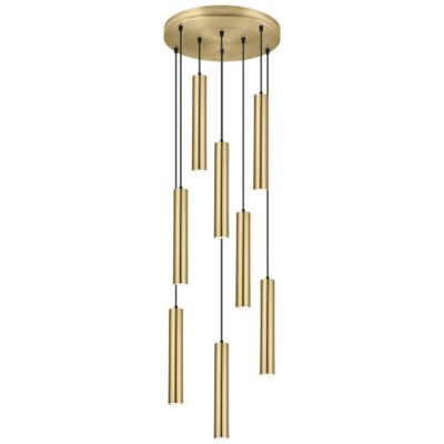 COLGANTE 8L. ANTIA LATÓN 8 X 40W GU-10