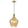 COLGANTE AINA LATÓN - AMBAR 1 X 60W E-27