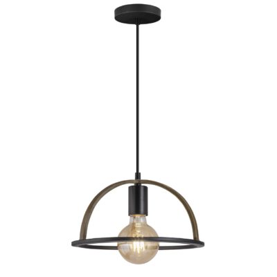 COLGANTE BALTA NEGRO 1 X 60W E-27