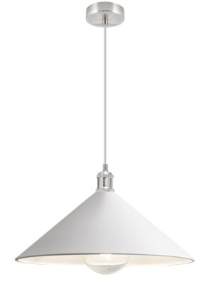 COLGANTE CORTEZ BLANCO 1 X 60W E-27