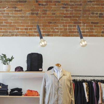 COLGANTE CORVO NEGRO 1 X 60W E-27