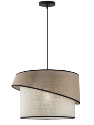 COLGANTE ELIAN MARRÓN-BEIG 1 X 60W E-27