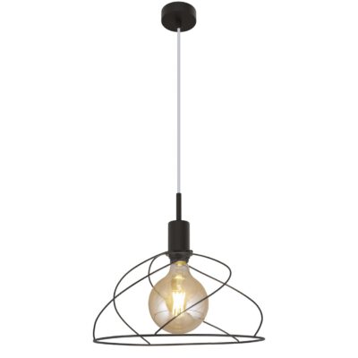 COLGANTE FARREL NEGRO 1 X 60W E-27