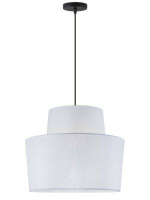 COLGANTE KARMA PANTALLA BLANCA 1 X 60W E-27