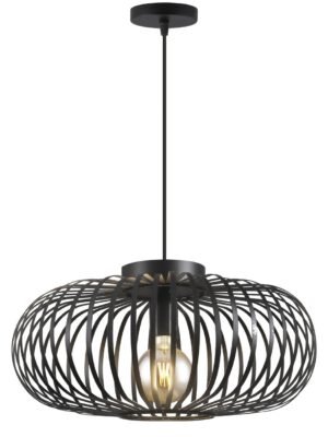 COLGANTE LANTANA NEGRO 1 X E-27