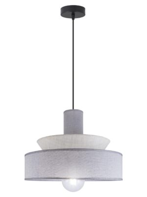 COLGANTE MOHANA BEIG/GRIS 1 X 60W E-27