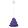 COLGANTE PIRAMIDE MORADO 1 X 60W E-27