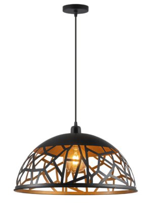 COLGANTE SITO NEGRO/ORO 1 X 60W E-27