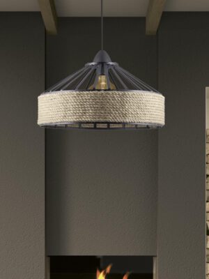 COLGANTE WEST NEGRO 1 X 60W E-27