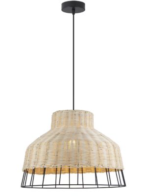 COLGANTE YADA METAL - RATÁN 1 X 60W E-27