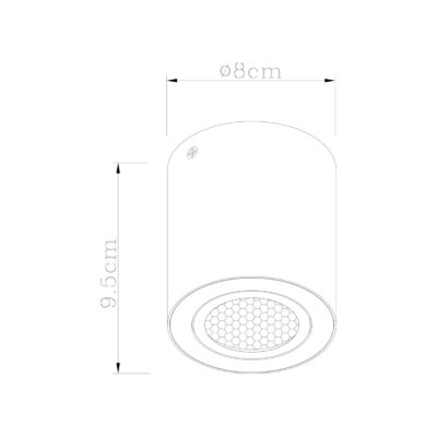 DOWN LIGHT SILOS BLANCO 1 X 25W GU-10
