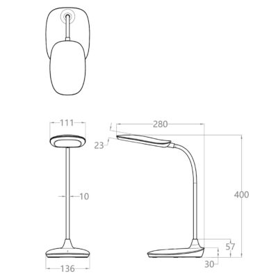 FLEXO LED NAVIA BLANCO LED 10W 480LM