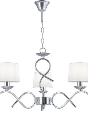 LAMPARA 3L GLORIA CROMO 3 X 40W E-14