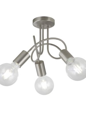 LAMPARA 3L TENOR NIQ. SATINADO 3 X 60W E-27