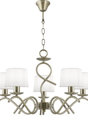 LAMPARA 5L GLORIA CUERO 5 X 40W E-14