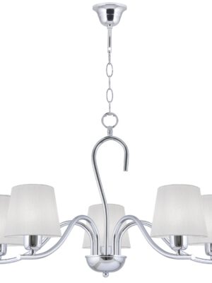 LAMPARA 5L NATALIE CROMO 5 X 40W E-14