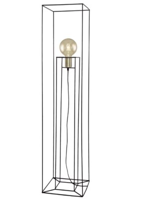 PIE SALON KENDI NEGRO-BRASS 1 X 60W E-27