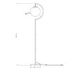 PIE SALON MIDAS LATON-OPAL 1 X 60W E-27