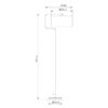 PIE SALON OLFO NEGRO  1 X 60W E-27
