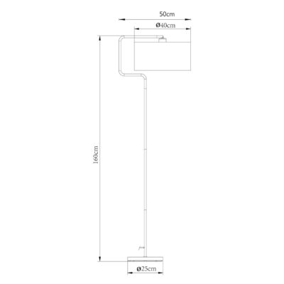PIE SALON OLFO NEGRO  1 X 60W E-27