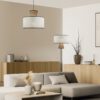 PIE SALON SELMA BEIGE-TOSTADO 1 X 60W E-27