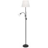 PIE SALON SISTO NEGRO 1 X 60W E-27 + 1 X 40W E-14