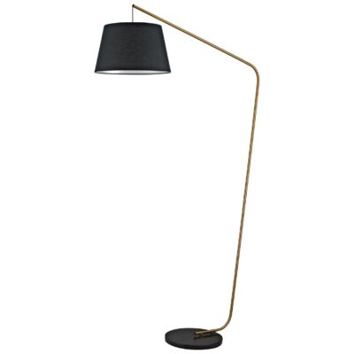 PIE SALON TALBOT LATÓN/NEGRO 1 X 60W E-27