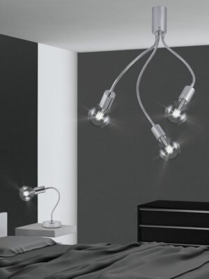 PLAFON 3L MELISA CROMO 3 X 60W E-27