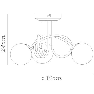 PLAFON 3L MIGOS LATON 3 X 28 G-9