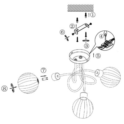 PLAFON 3L ROLO CROMO 3 X 40W G-9