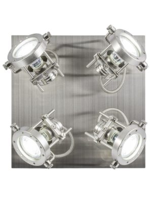 PLAFON 4L OLBIA NIQUEL SATINAD 4 X 50W GU-10