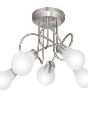 PLAFON 5L SIQUE NIQUEL SATINAD 5 X 40W G-9