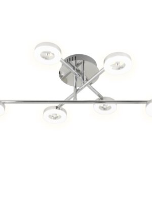 PLAFON 6L NATAL CROMO 6 X LED 5W 2400LM 3000K