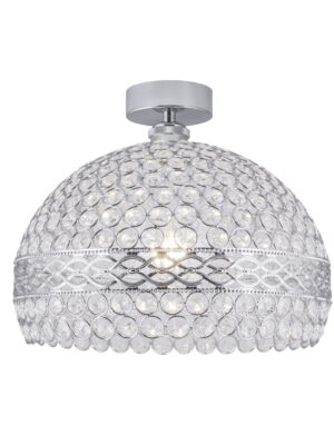 PLAFON GEMA CROMO 1 X 60W E-27