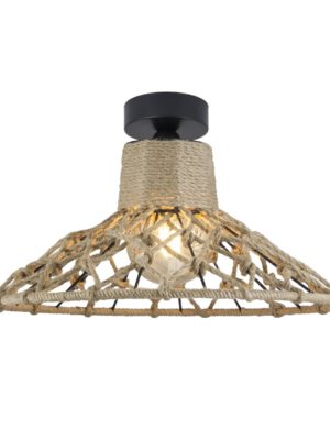 PLAFON KORFU NEGRO-CUERDA 1 X 60W E-27