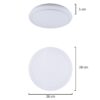 PLAFON NUNO BLANCO LED 48W 3840LM 4000K
